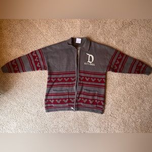 Disneyland Zip Up Holiday Spirit Jersey Knit